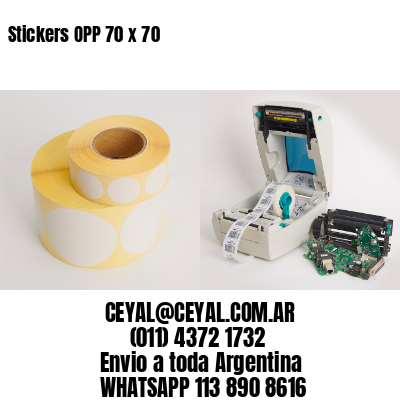 Stickers OPP 70 x 70