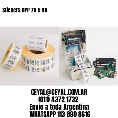 Stickers OPP 70 x 90