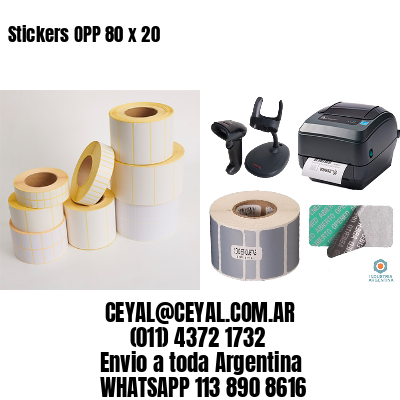 Stickers OPP 80 x 20