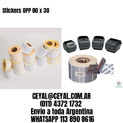 Stickers OPP 80 x 30