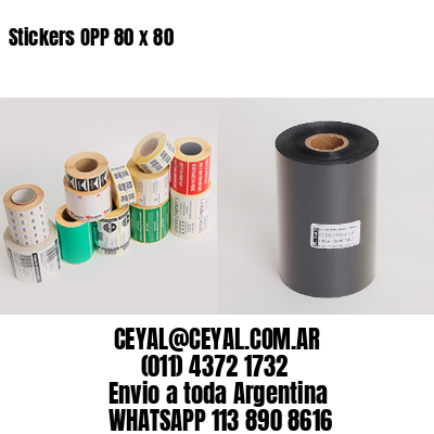 Stickers OPP 80 x 80