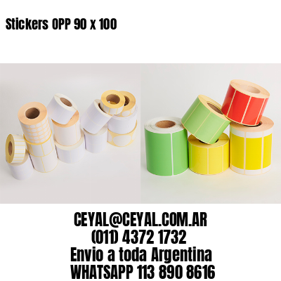 Stickers OPP 90 x 100