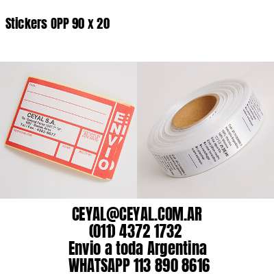 Stickers OPP 90 x 20