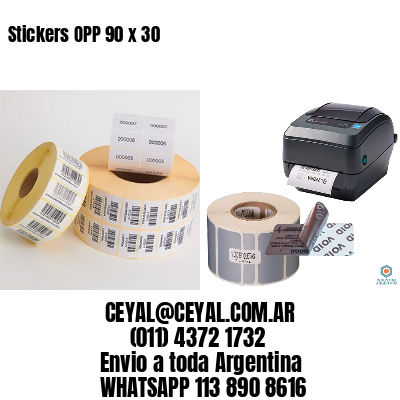 Stickers OPP 90 x 30