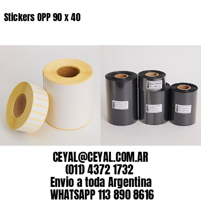 Stickers OPP 90 x 40