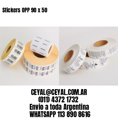 Stickers OPP 90 x 50