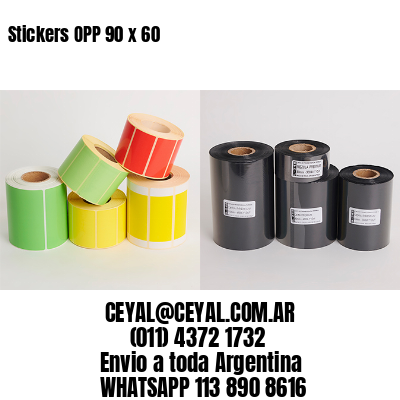 Stickers OPP 90 x 60