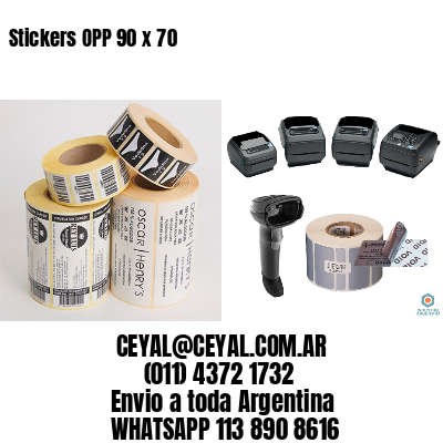 Stickers OPP 90 x 70