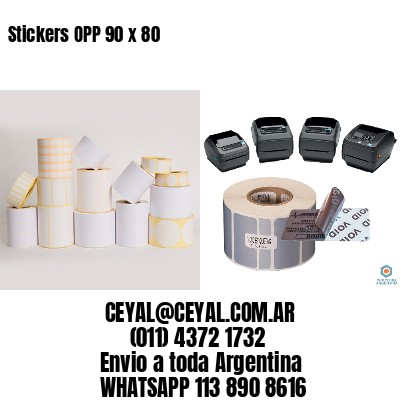 Stickers OPP 90 x 80