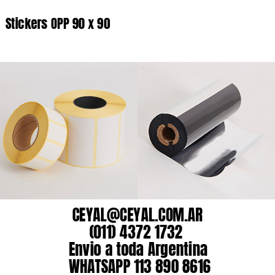 Stickers OPP 90 x 90