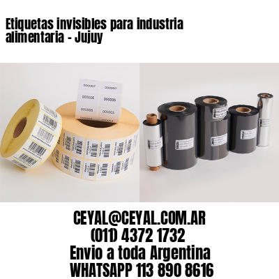 Etiquetas invisibles para industria alimentaria - Jujuy