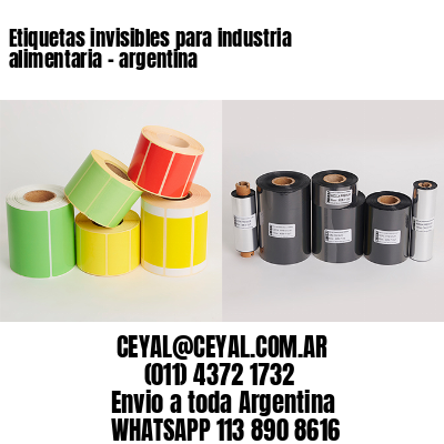Etiquetas invisibles para industria alimentaria – argentina