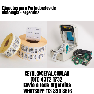 Etiquetas para Portaobjetos de Histología – argentina