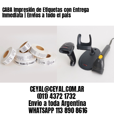 CABA Impresión de Etiquetas con Entrega Inmediata | Envíos a todo el país