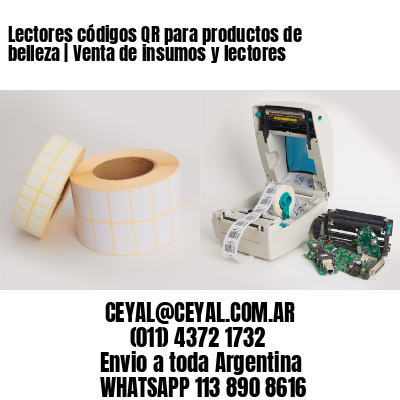 Lectores códigos QR para productos de belleza | Venta de insumos y lectores