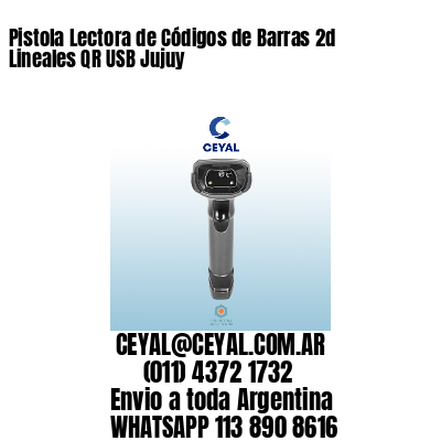 Pistola Lectora de Códigos de Barras 2d Lineales QR USB Jujuy
