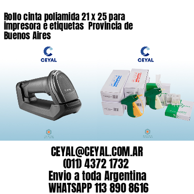 Rollo cinta poliamida 21 x 25 para impresora e etiquetas  Provincia de Buenos Aires