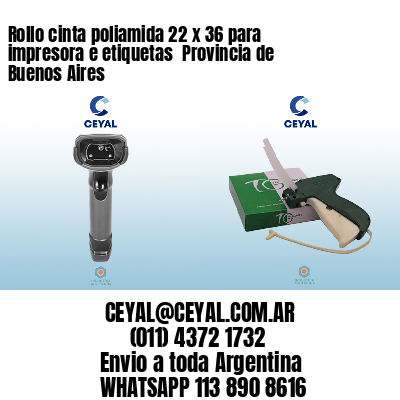 Rollo cinta poliamida 22 x 36 para impresora e etiquetas  Provincia de Buenos Aires