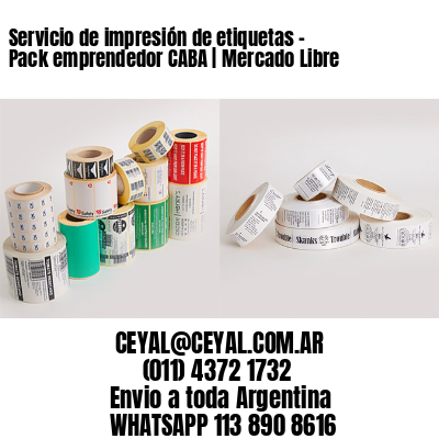 Servicio de impresión de etiquetas – Pack emprendedor CABA | Mercado Libre