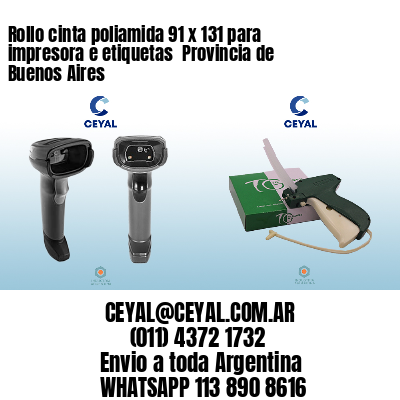 Rollo cinta poliamida 91 x 131 para impresora e etiquetas  Provincia de Buenos Aires