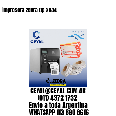 impresora zebra tlp 2844