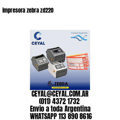 impresora zebra zd220