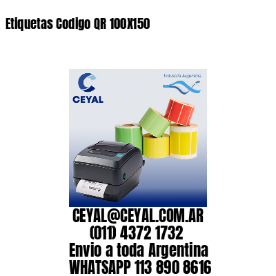 Etiquetas Codigo QR 100X150