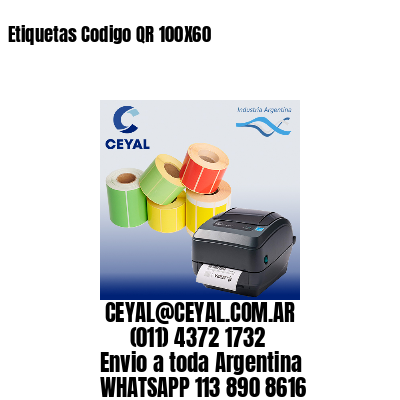 Etiquetas Codigo QR 100X60