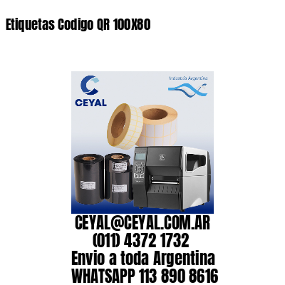 Etiquetas Codigo QR 100X80