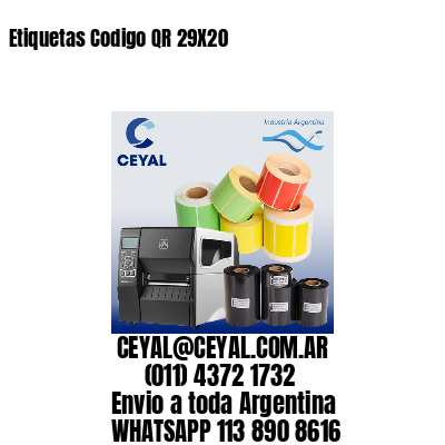 Etiquetas Codigo QR 29X20