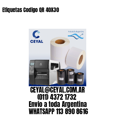 Etiquetas Codigo QR 40X30