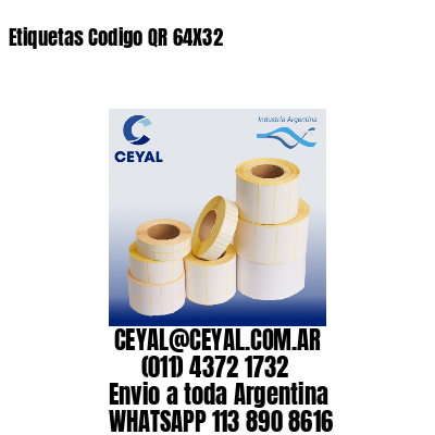 Etiquetas Codigo QR 64X32