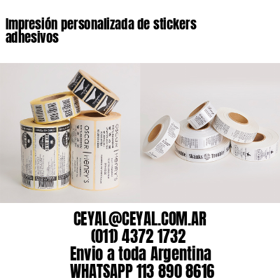 Impresión personalizada de stickers adhesivos