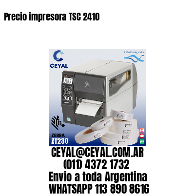 Precio impresora TSC 2410