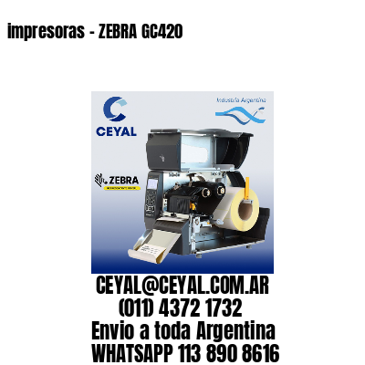 impresoras - ZEBRA GC420