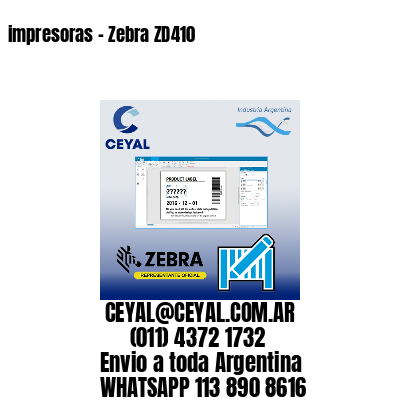 impresoras – Zebra ZD410