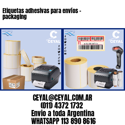 Etiquetas adhesivas para envíos – packaging