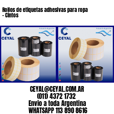 Rollos de etiquetas adhesivas para ropa - Cintos