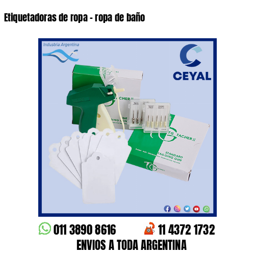 Etiquetadoras de ropa – ropa de baño