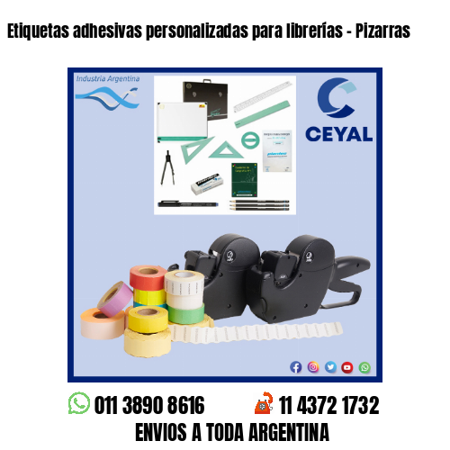 Etiquetas adhesivas personalizadas para librerías – Pizarras