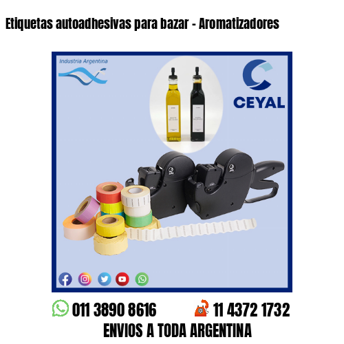 Etiquetas autoadhesivas para bazar – Aromatizadores