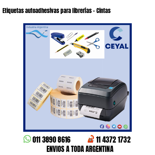 Etiquetas autoadhesivas para librerías - Cintas