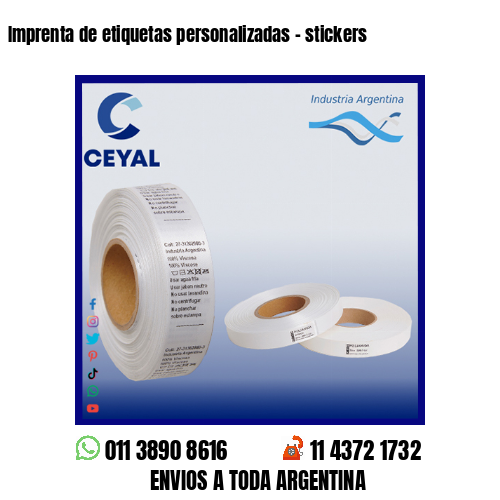 Imprenta de etiquetas personalizadas – stickers