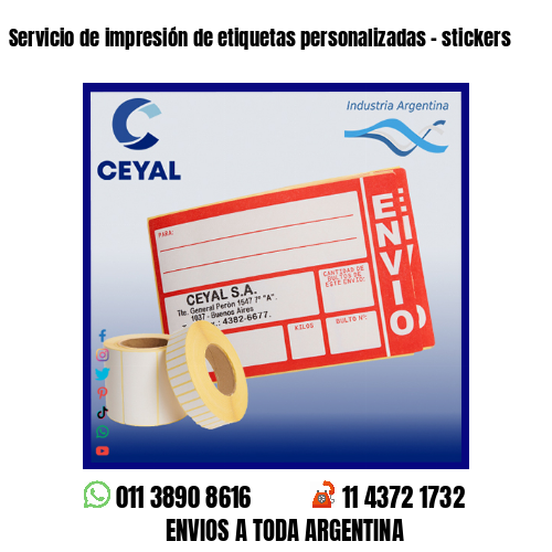 Servicio de impresión de etiquetas personalizadas – stickers