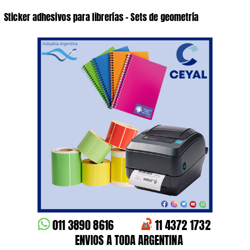 Sticker adhesivos para librerías – Sets de geometría