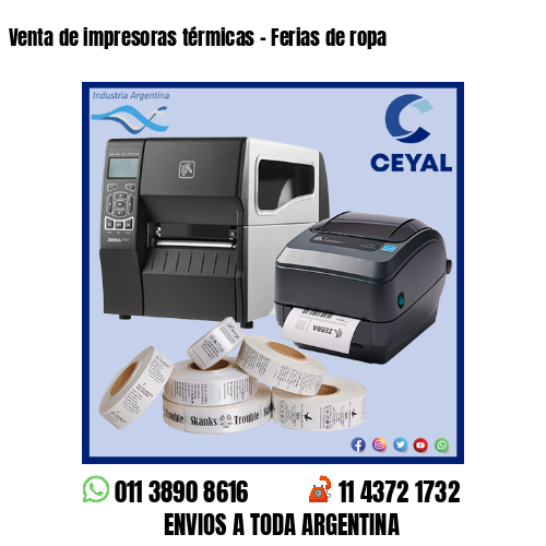 Venta de impresoras térmicas – Ferias de ropa