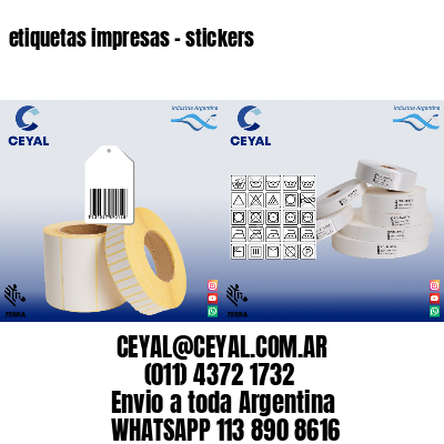 etiquetas impresas – stickers