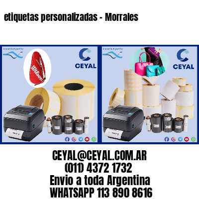 etiquetas personalizadas - Morrales