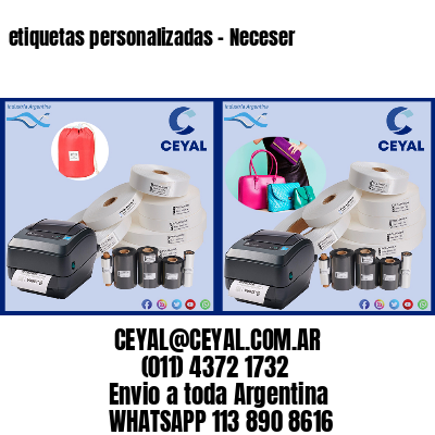 etiquetas personalizadas – Neceser