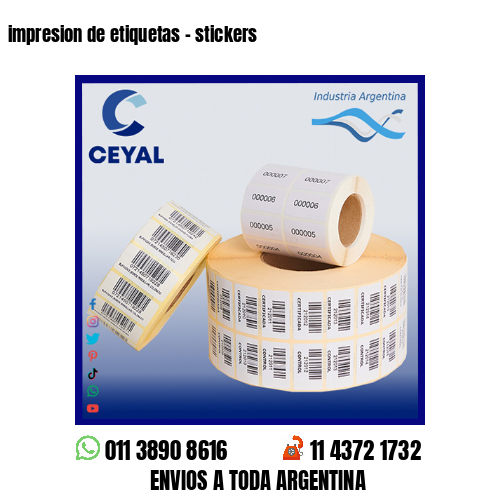 impresion de etiquetas – stickers